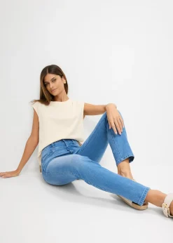 Online Vaqueros skinny con corte cropped y talle alto Mujer Vaqueros