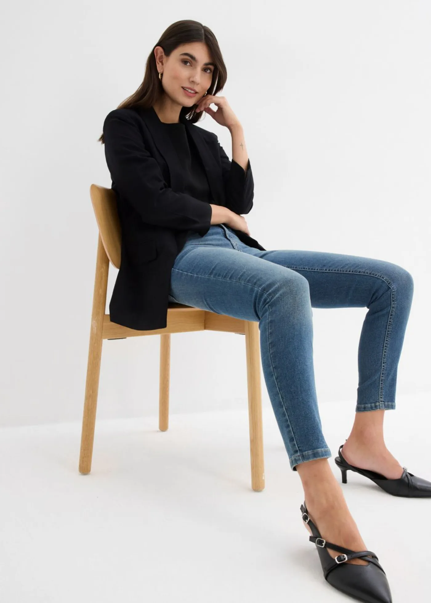 Online Vaqueros skinny, mid waist, elásticos Mujer Vaqueros