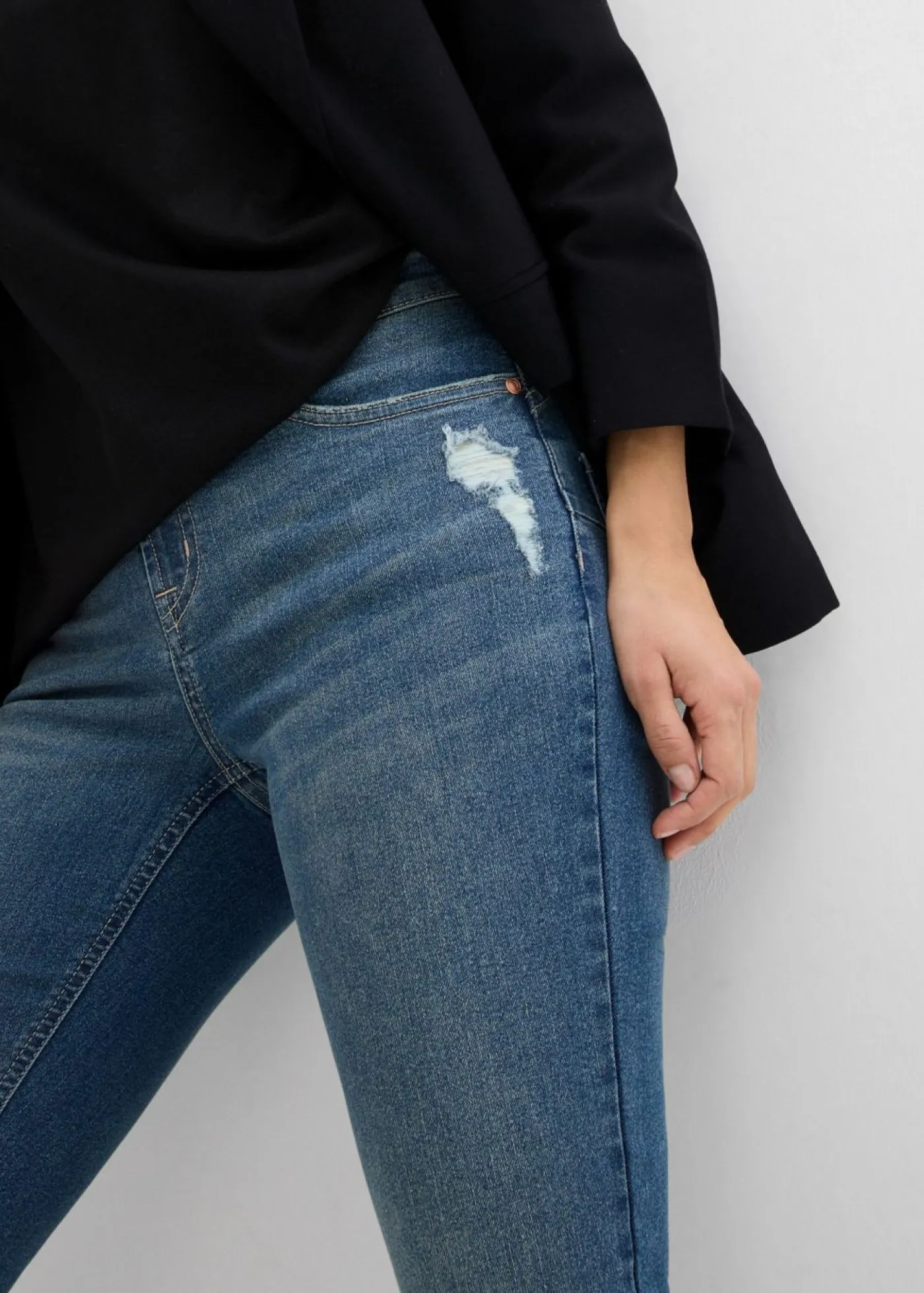 Online Vaqueros skinny, mid waist, elásticos Mujer Vaqueros