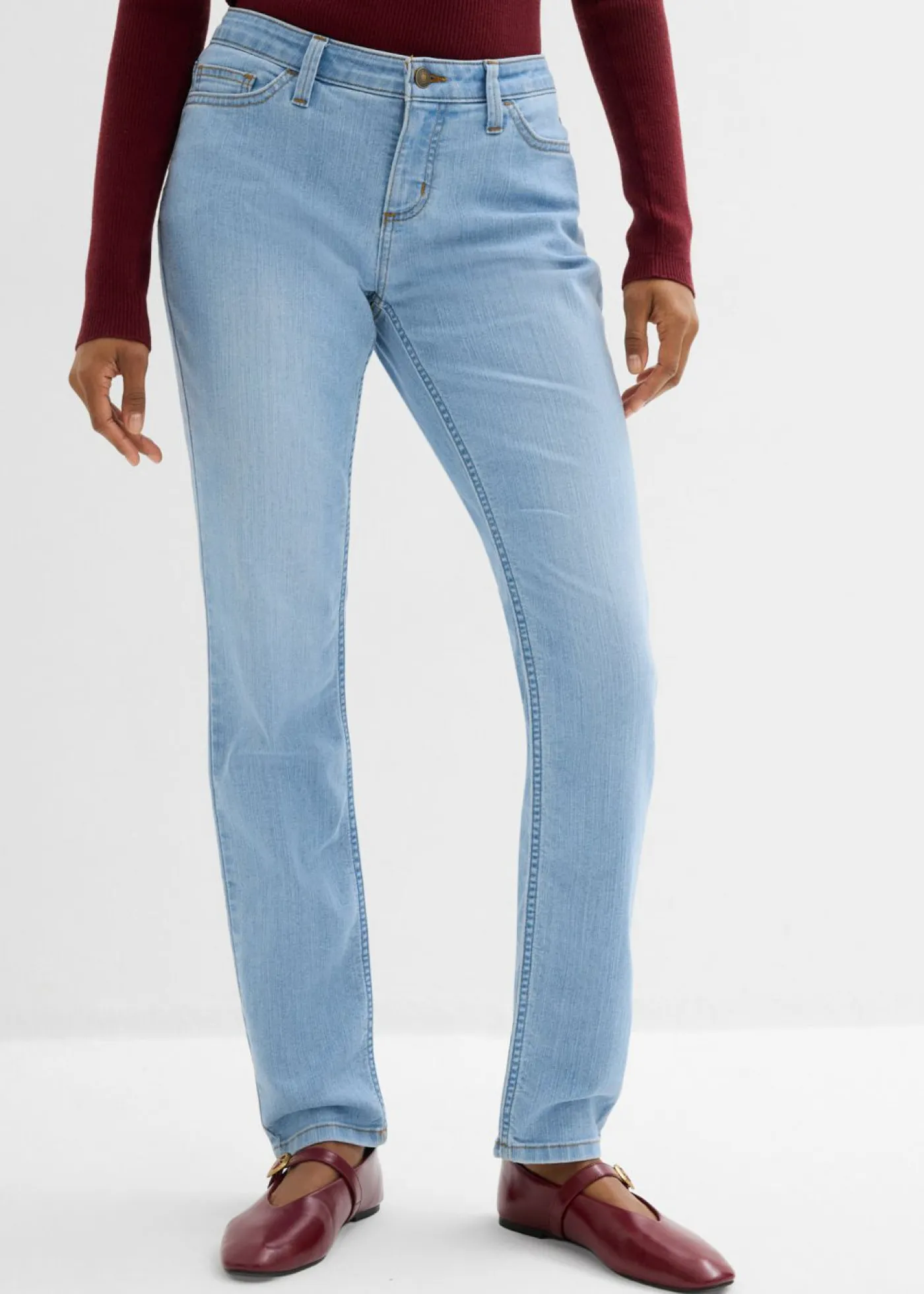 New Vaqueros skinny, mid waist, elásticos Mujer Tallas Pequeñas