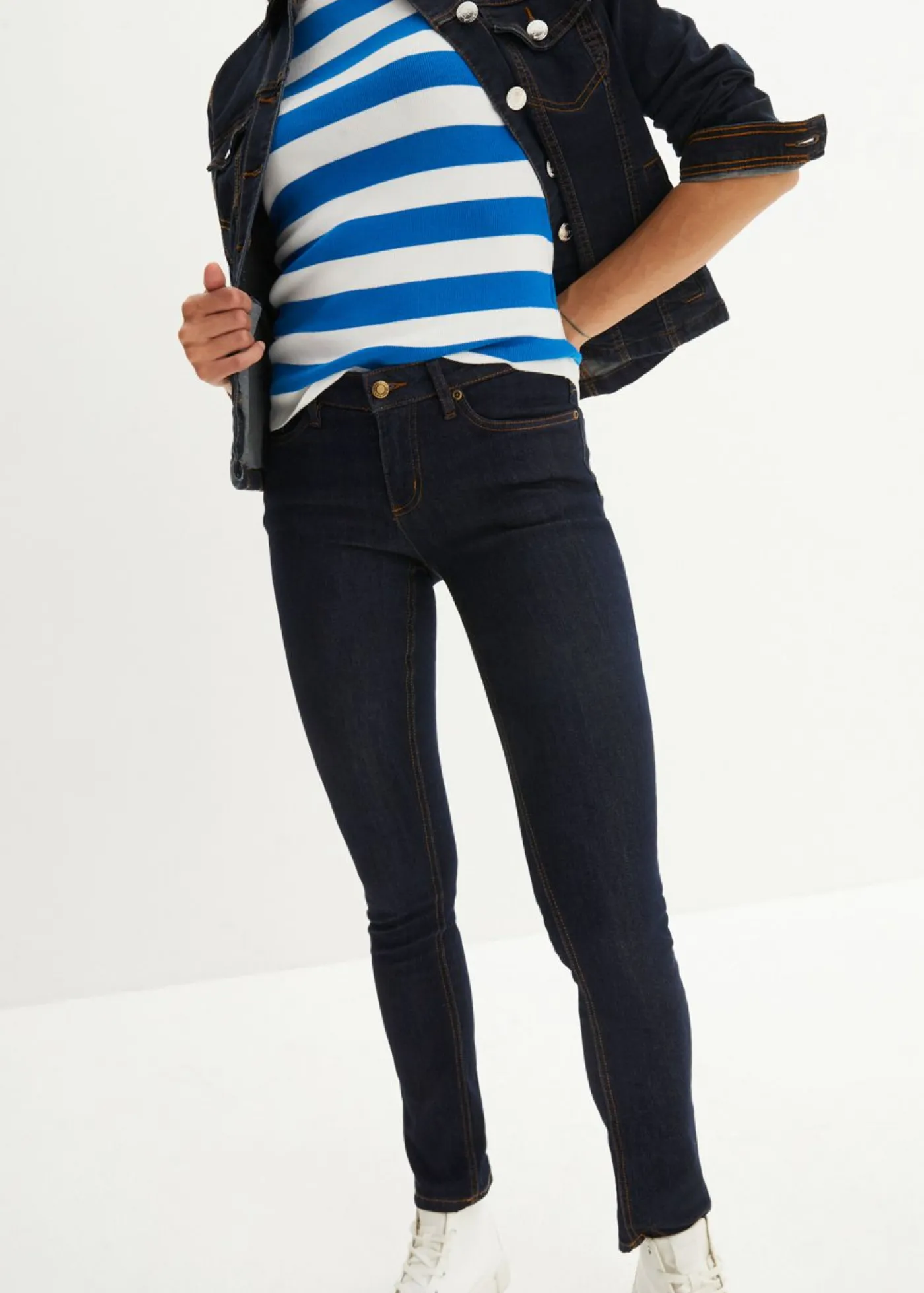Best Vaqueros skinny, mid waist, elásticos Mujer Tallas Pequeñas