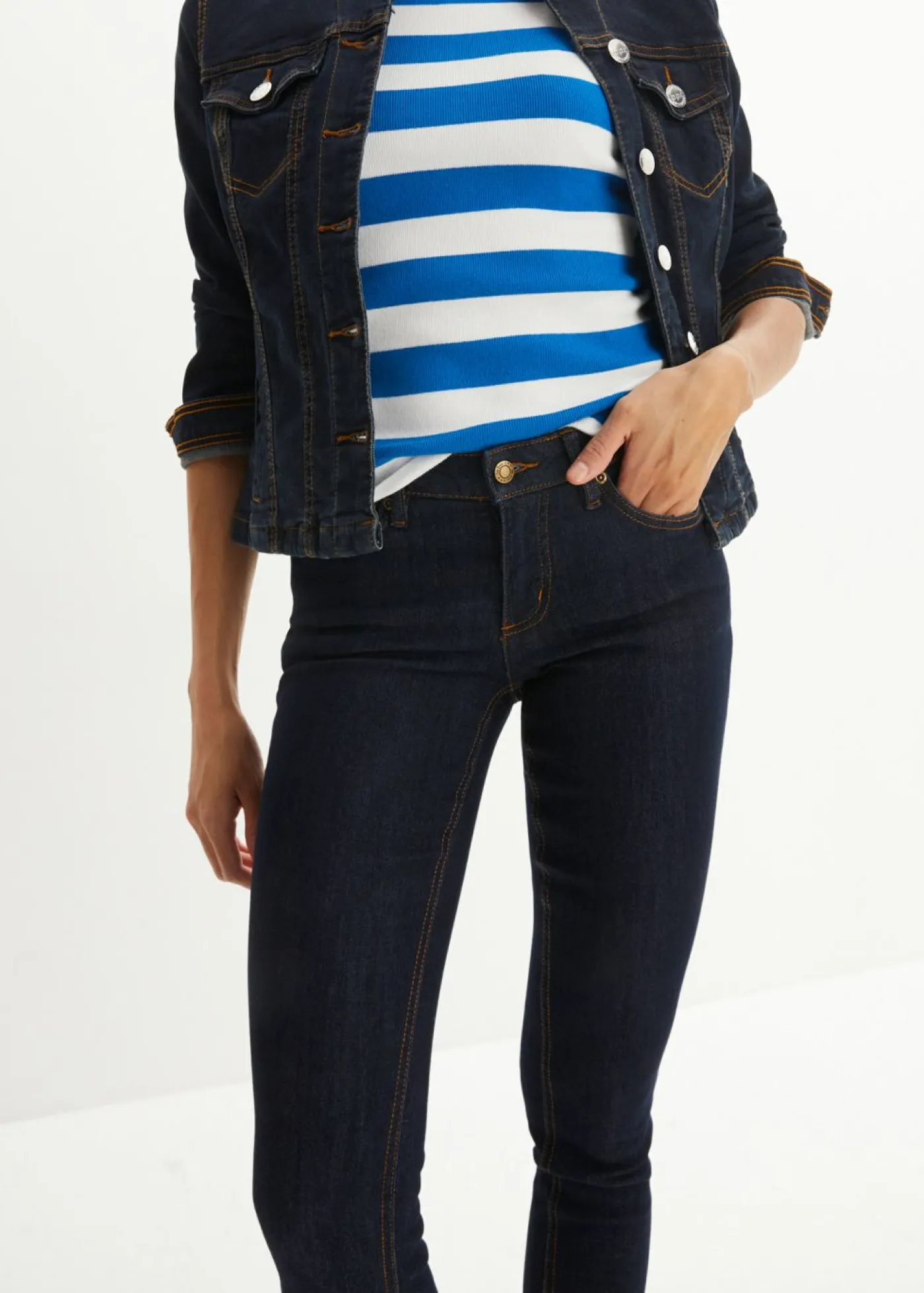 Best Vaqueros skinny, mid waist, elásticos Mujer Tallas Pequeñas