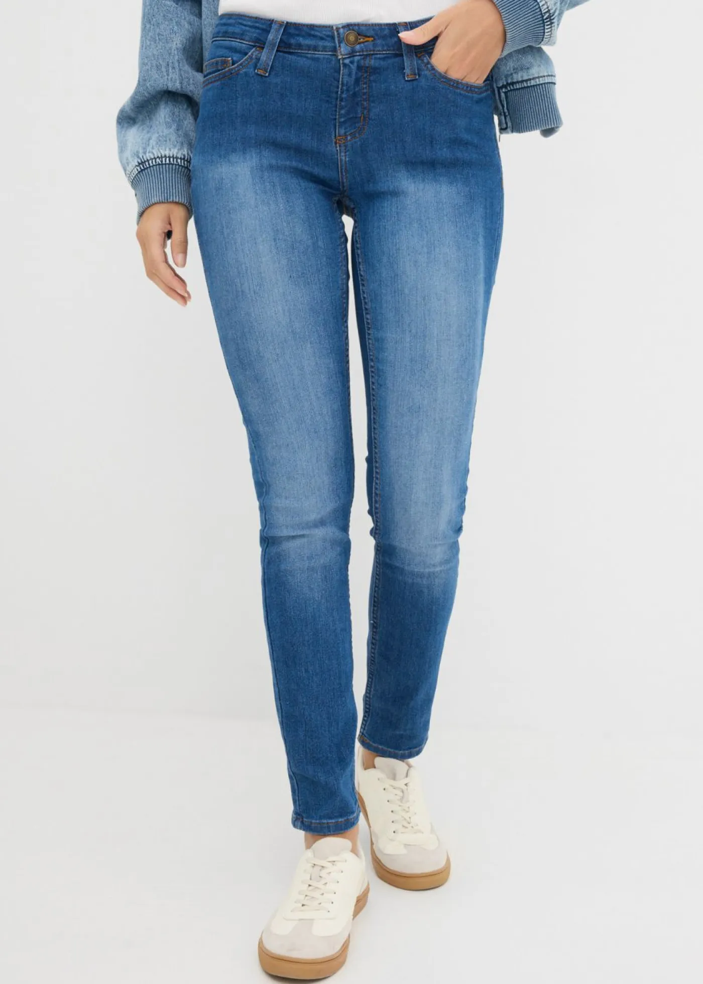 Best Vaqueros skinny, mid waist, elásticos Mujer Vaqueros