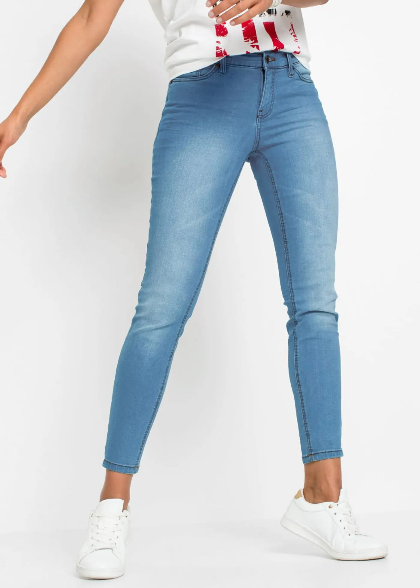 Sale Vaqueros skinny, mid waist, cropped Mujer Vaqueros