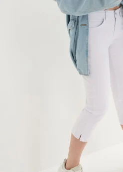 Best Vaqueros slim fit, talle medio, cropped Mujer Vaqueros
