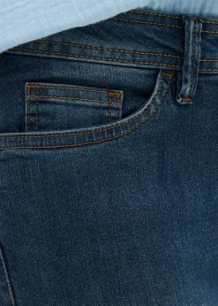 Discount Vaqueros slim fit, talle medio, cropped Mujer Vaqueros