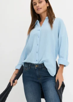 Discount Vaqueros slim fit, talle medio, cropped Mujer Vaqueros