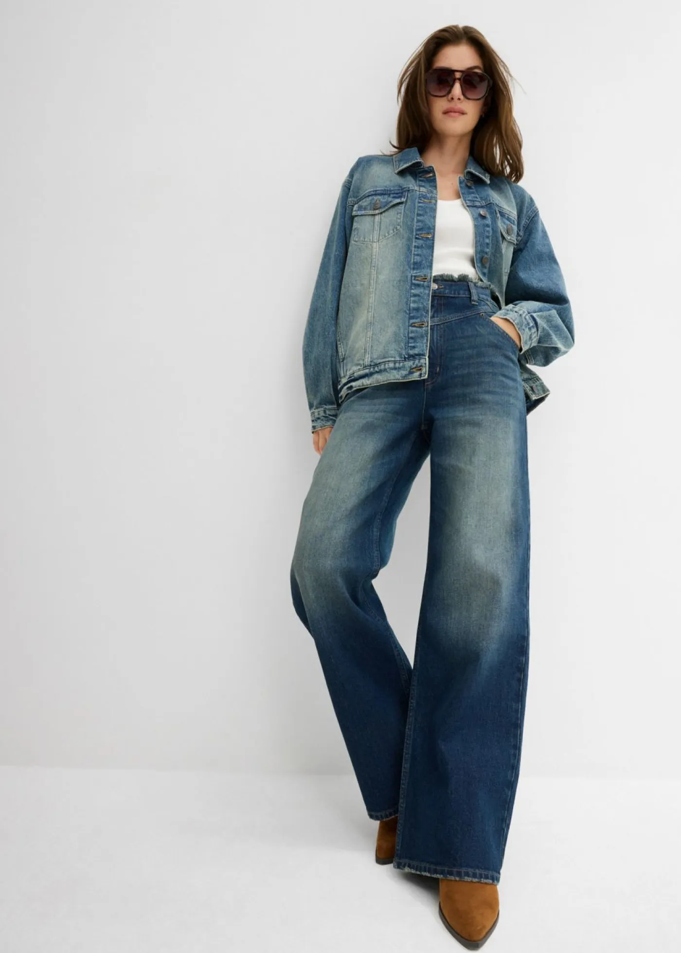 Vaqueros straight, high waist Mujer Vaqueros