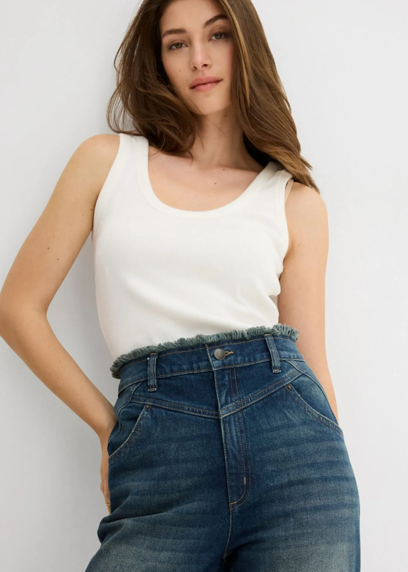 Vaqueros straight, high waist Mujer Vaqueros