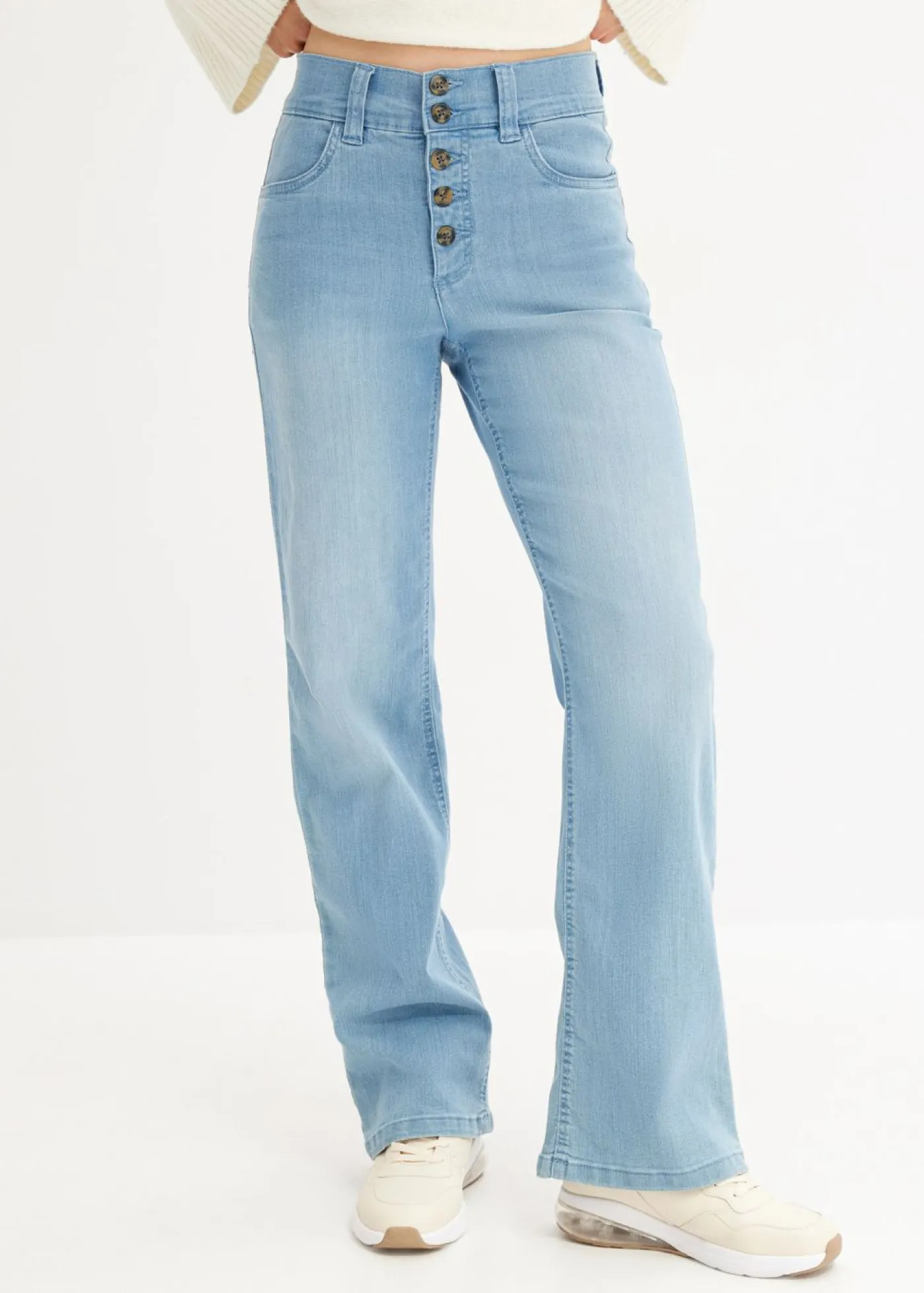 New Vaqueros straight, high waist, elásticos Mujer Vaqueros|Novedades