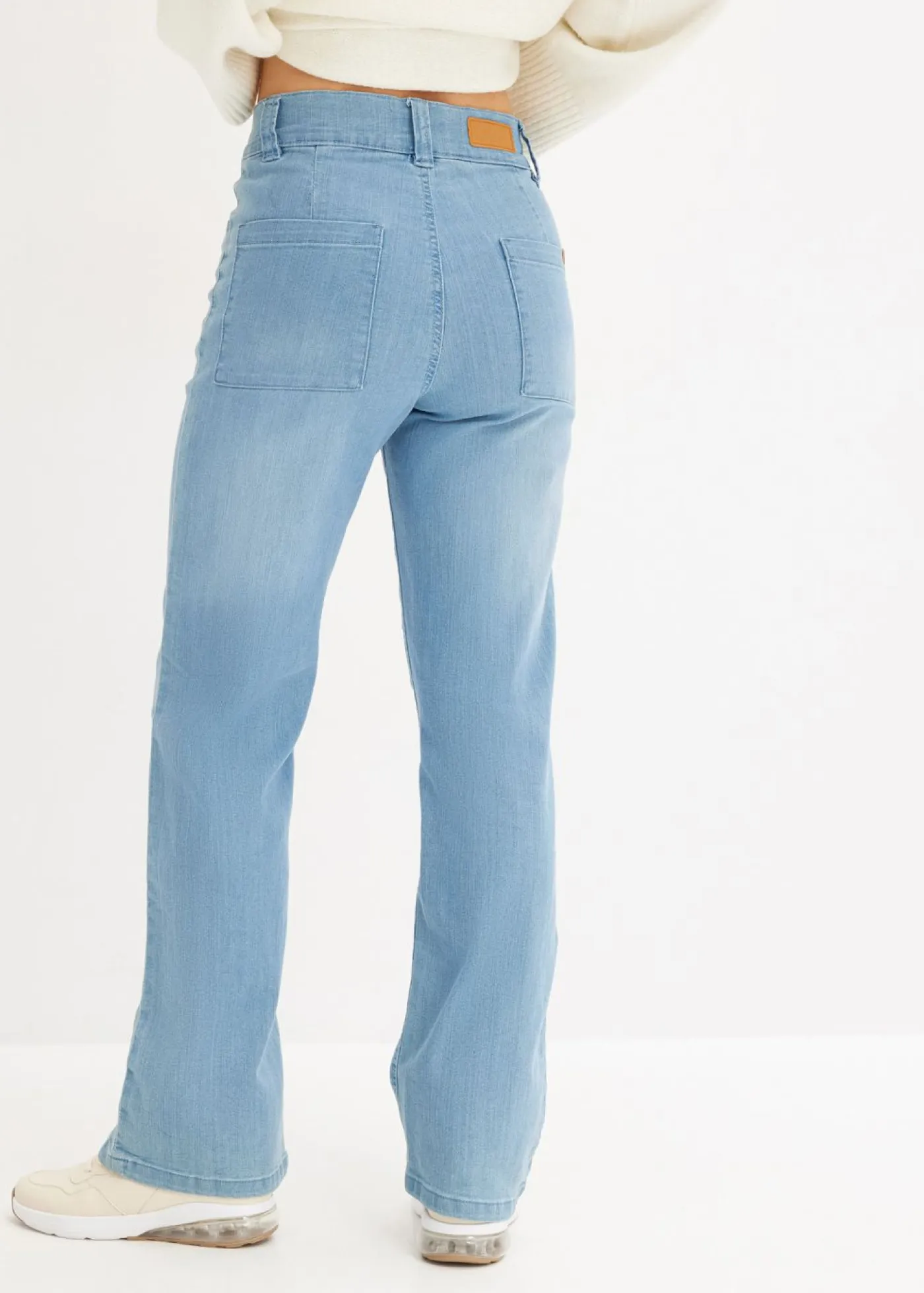 New Vaqueros straight, high waist, elásticos Mujer Vaqueros|Novedades