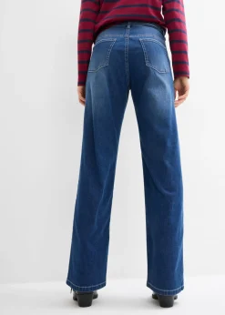 Outlet Vaqueros straight, loose fit, high waist, con cintura cómoda Mujer Vaqueros