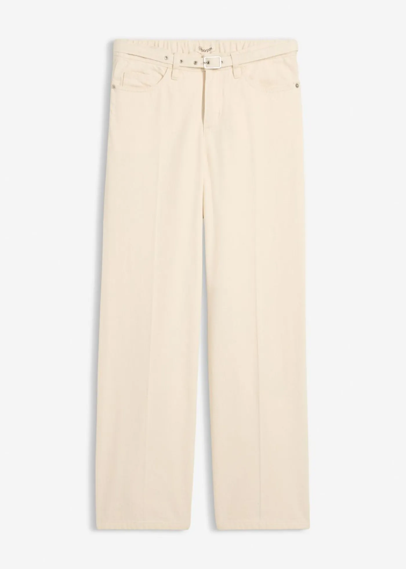 Vaqueros straight, loose, mid waist, de algodón Mujer Vaqueros|Tallas Pequeñas
