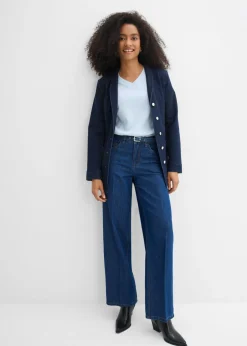 Hot Vaqueros straight, loose, mid waist, de algodón Mujer Vaqueros