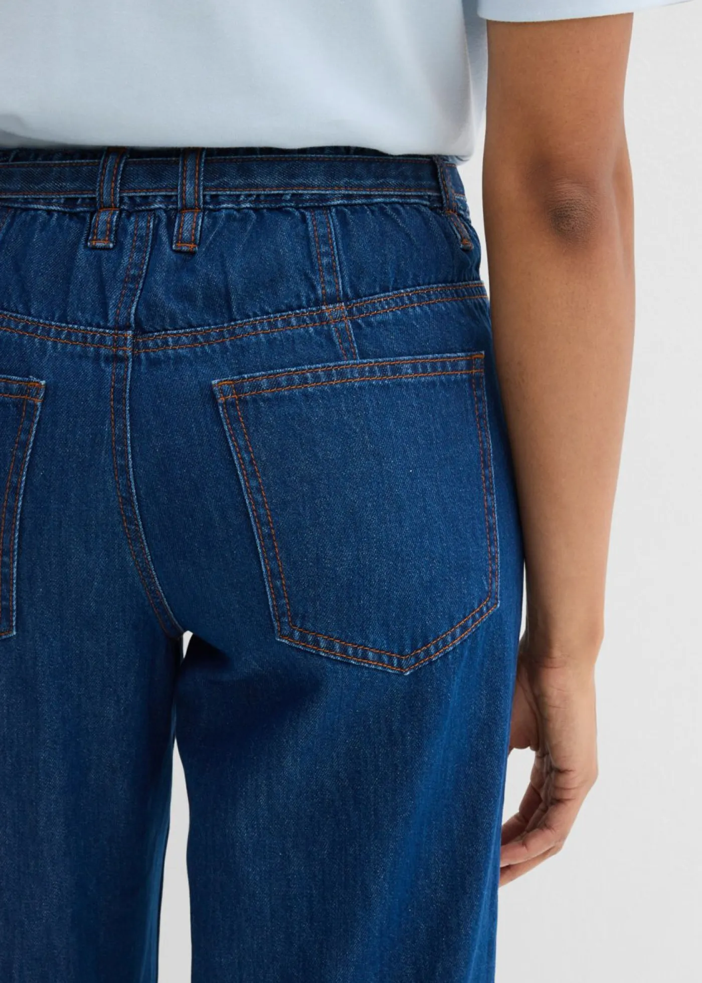 Hot Vaqueros straight, loose, mid waist, de algodón Mujer Vaqueros