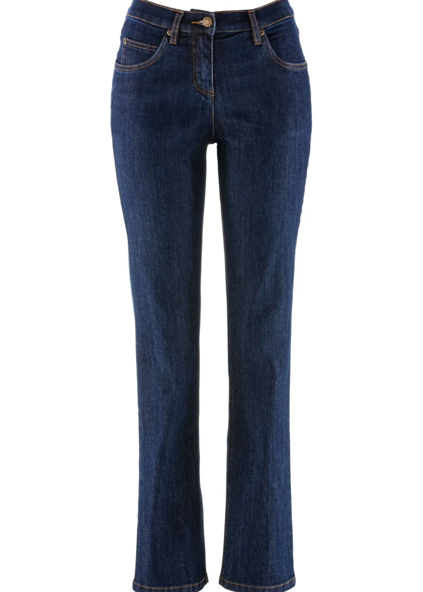 Best Vaqueros straight, mid waist, elásticos Mujer Tallas Pequeñas