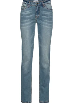 Online Vaqueros straight, mid waist, elásticos Mujer Vaqueros