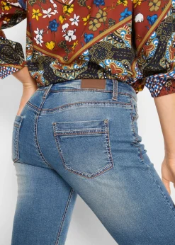 Online Vaqueros straight, mid waist, elásticos Mujer Vaqueros