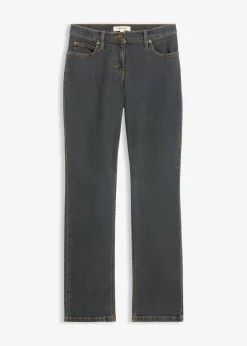 Vaqueros straight, mid waist, elásticos Mujer Tallas Pequeñas|Vaqueros