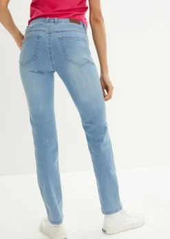 Best Vaqueros straight, mid waist, elásticos Mujer Vaqueros|Tallas Pequeñas