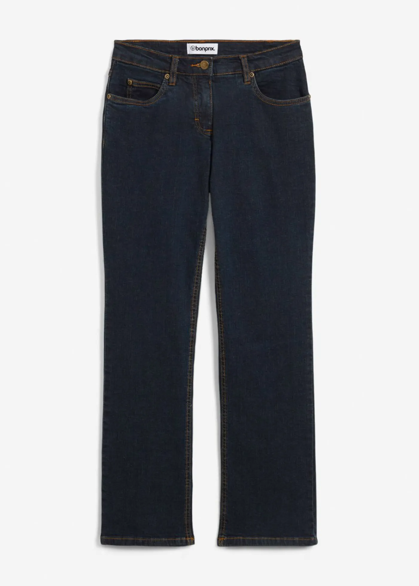 Best Vaqueros straight, mid waist, elásticos Mujer Tallas Pequeñas