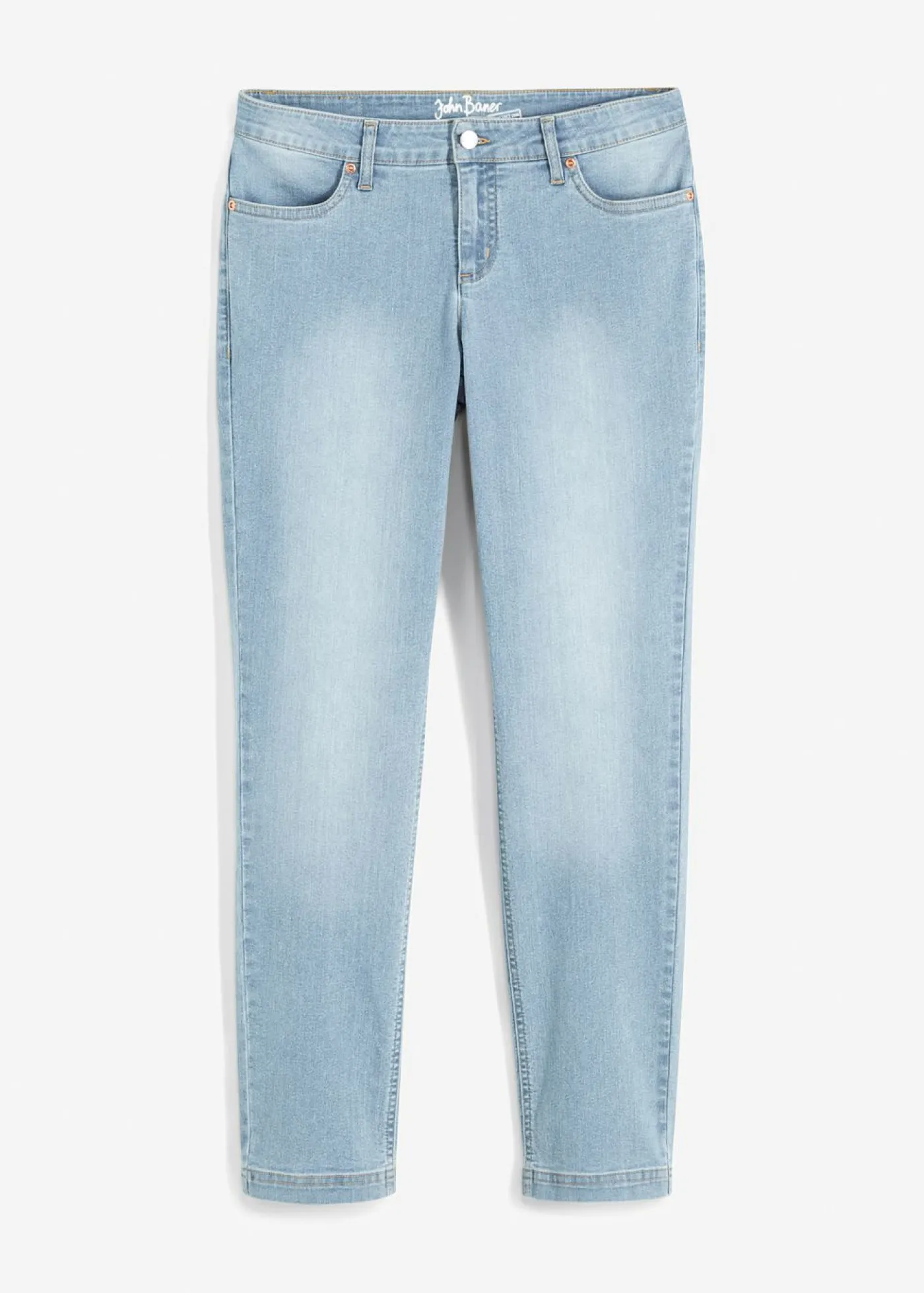 Clearance Vaqueros straight, mid waist, elásticos Mujer Vaqueros|Tallas Pequeñas