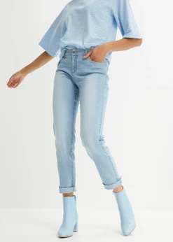 Clearance Vaqueros straight, mid waist, elásticos Mujer Vaqueros|Tallas Pequeñas