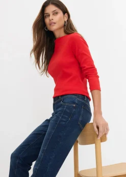 Clearance Vaqueros straight, mid waist Mujer Tallas Pequeñas|Novedades