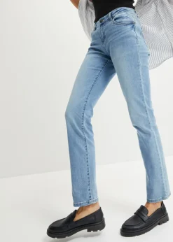 Hot Vaqueros straight, mid waist, elásticos Mujer Vaqueros