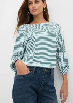 Vaqueros straight, mid waist, elásticos Mujer Tallas Pequeñas|Vaqueros