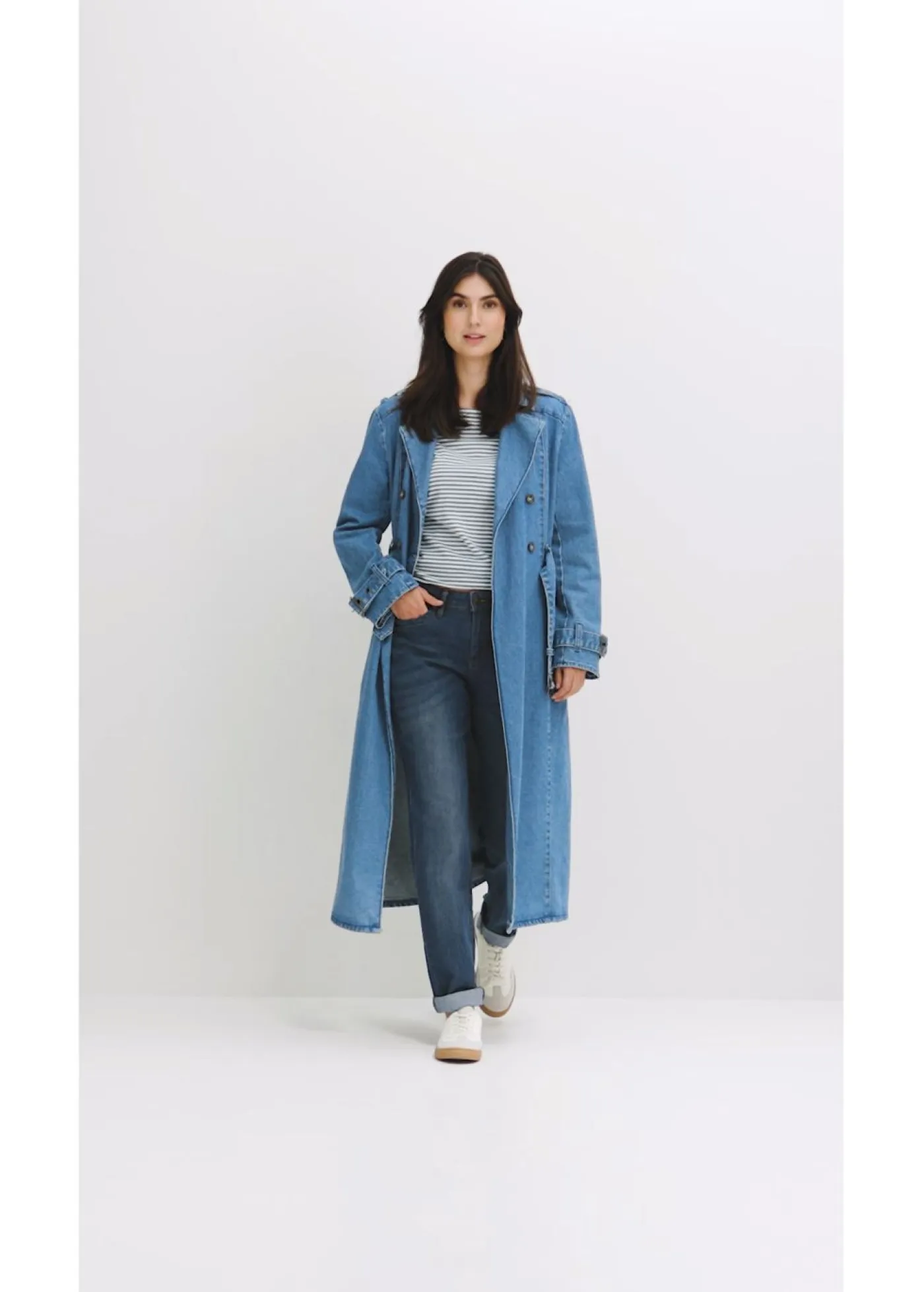 Vaqueros straight, mid waist, elásticos Mujer Tallas Pequeñas|Vaqueros