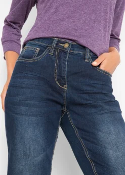 Online Vaqueros straight, mid waist, elásticos Mujer Vaqueros