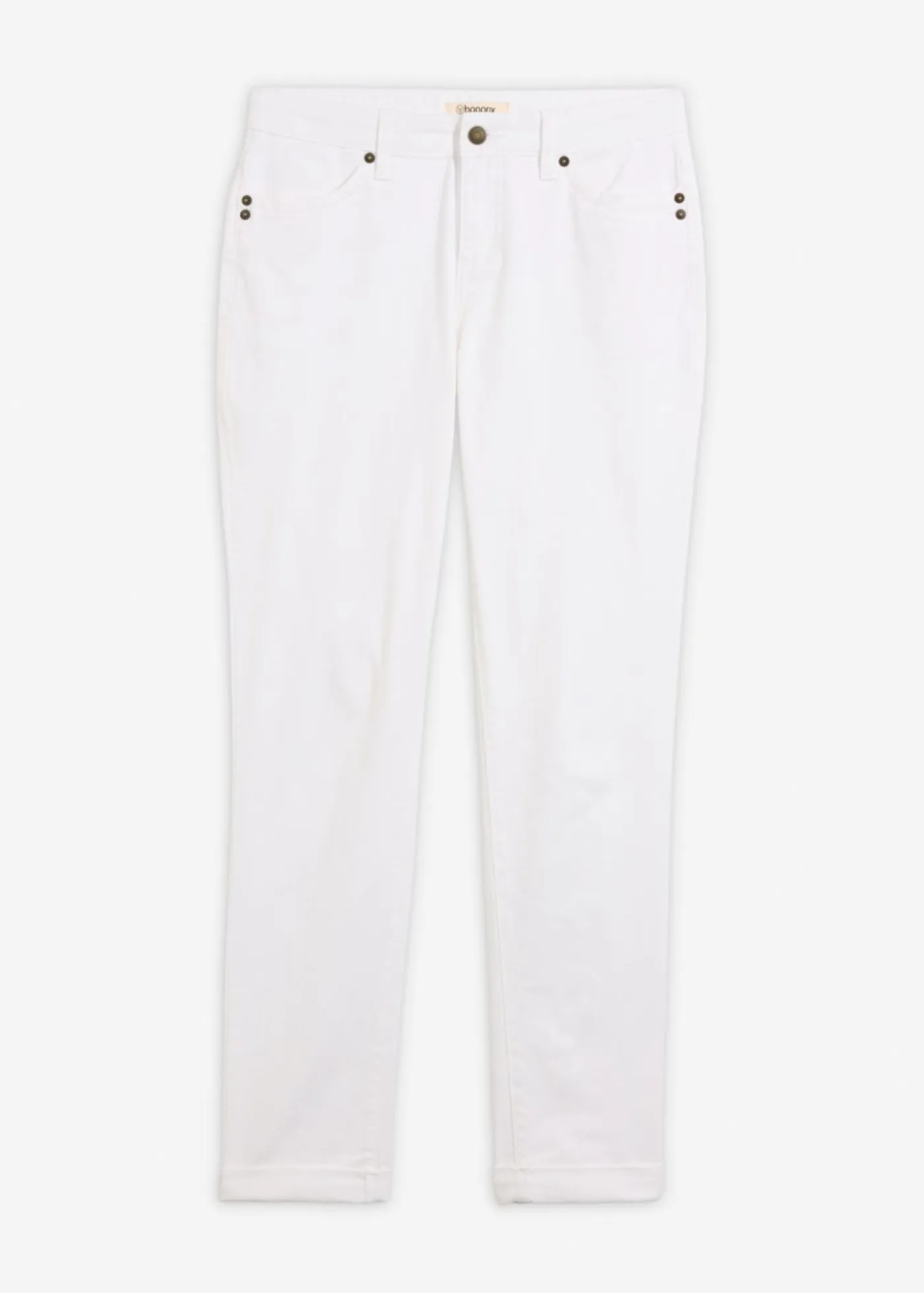 Outlet Vaqueros straight, mid waist, elásticos Mujer Tallas Pequeñas|Vaqueros
