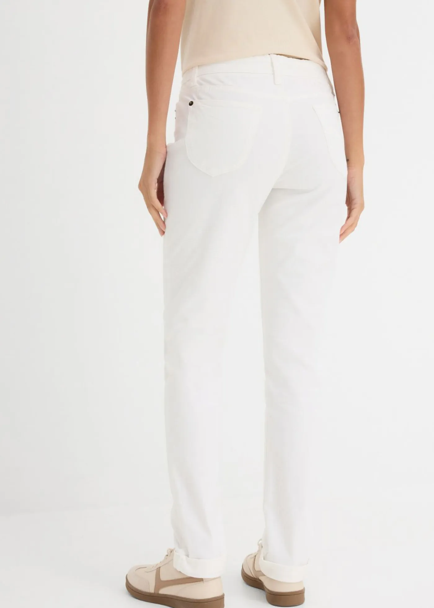 Outlet Vaqueros straight, mid waist, elásticos Mujer Tallas Pequeñas|Vaqueros