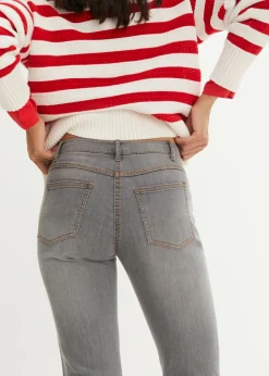 Best Vaqueros straight, mid waist, elásticos Mujer Tallas Pequeñas|Novedades