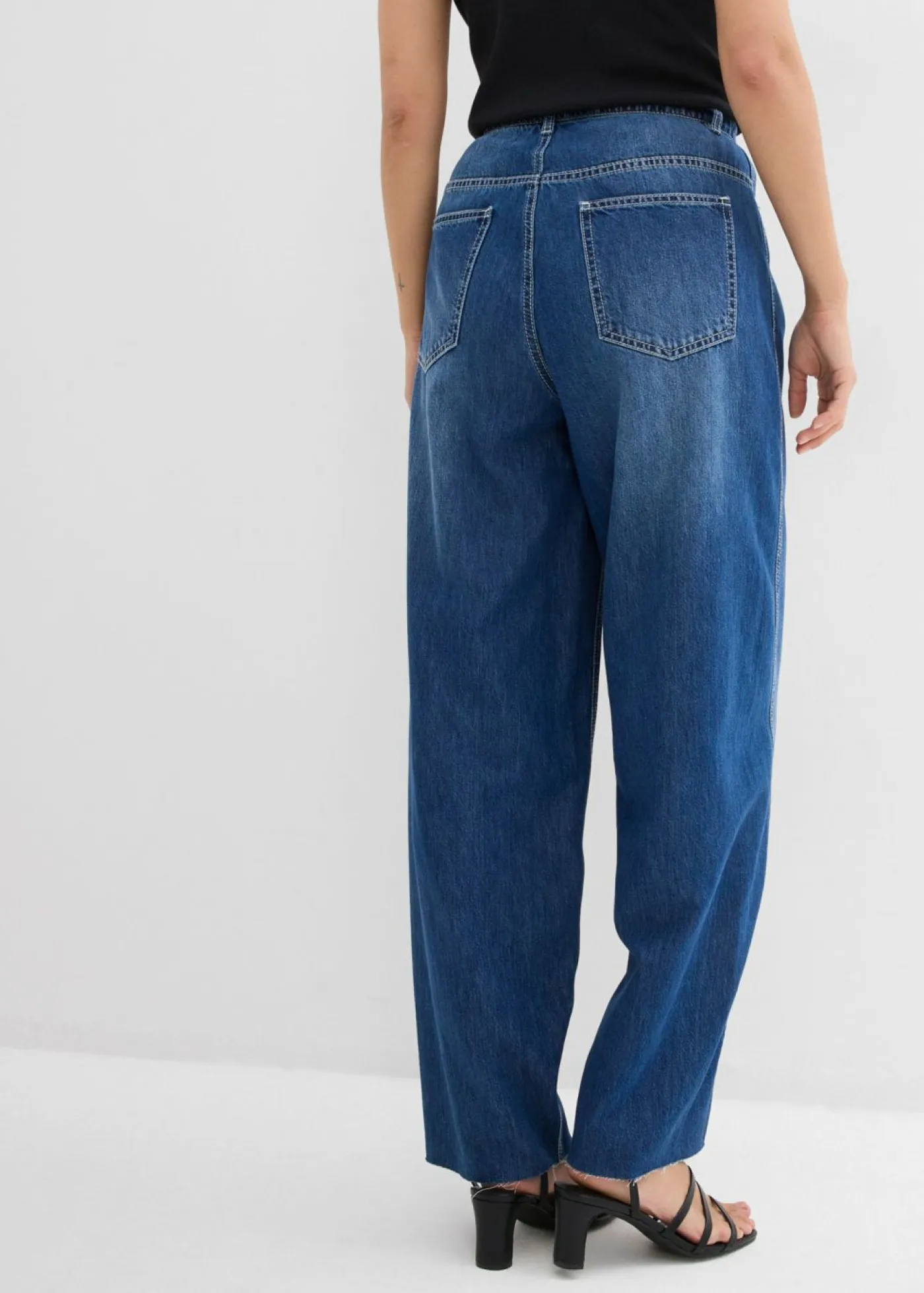 Hot Vaqueros tipo balloon, high waist, súper suaves Mujer Vaqueros