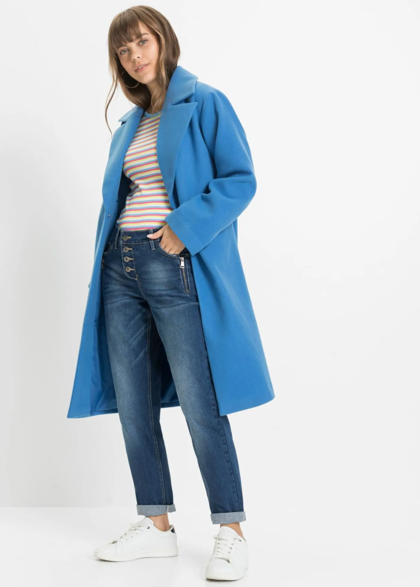New Vaqueros tipo boyfriend, mid waist Mujer Vaqueros
