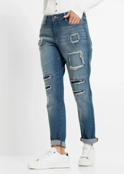 Hot Vaqueros tipo boyfriend, mid waist Mujer Vaqueros