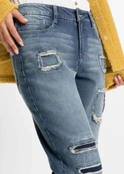 Hot Vaqueros tipo boyfriend, mid waist Mujer Vaqueros