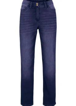 Outlet Vaqueros térmicos con talle medio, corte recto y cinturilla cómoda Mujer Ropa Térmica|Vaqueros