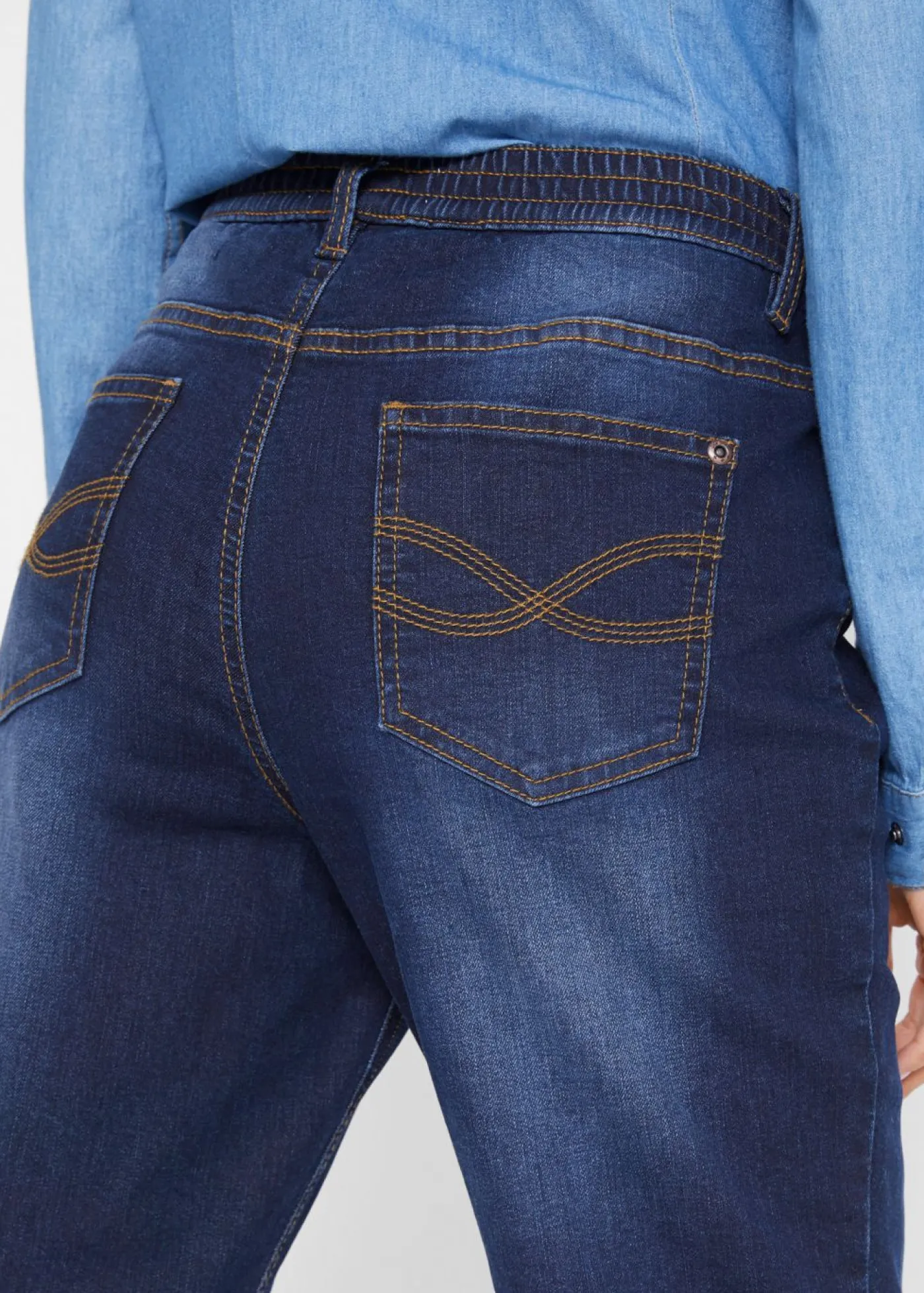 Clearance Vaqueros térmicos con talle medio y corte recto Mujer Vaqueros|Ropa Térmica