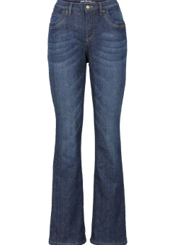 Vaqueros térmicos de talle alto con corte bootcut Mujer Ropa Térmica|Vaqueros