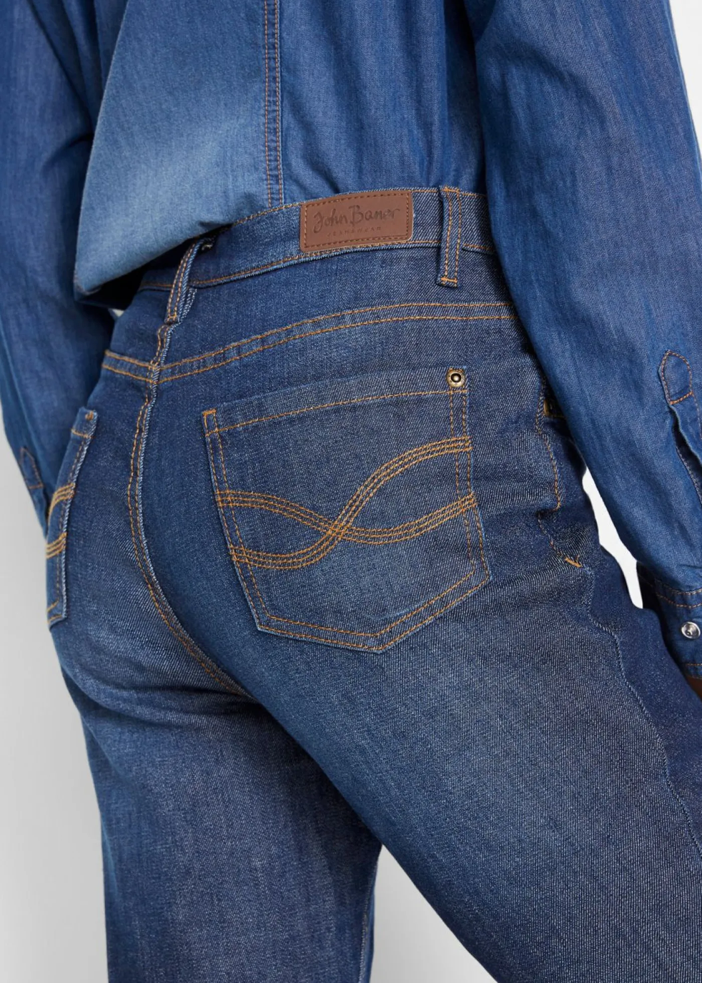 Vaqueros térmicos de talle alto con corte bootcut Mujer Ropa Térmica|Vaqueros