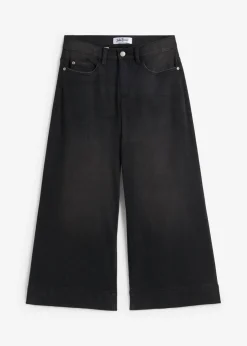 Outlet Vaqueros ultrasuaves de corte capri, culotte Mujer Vaqueros|Novedades
