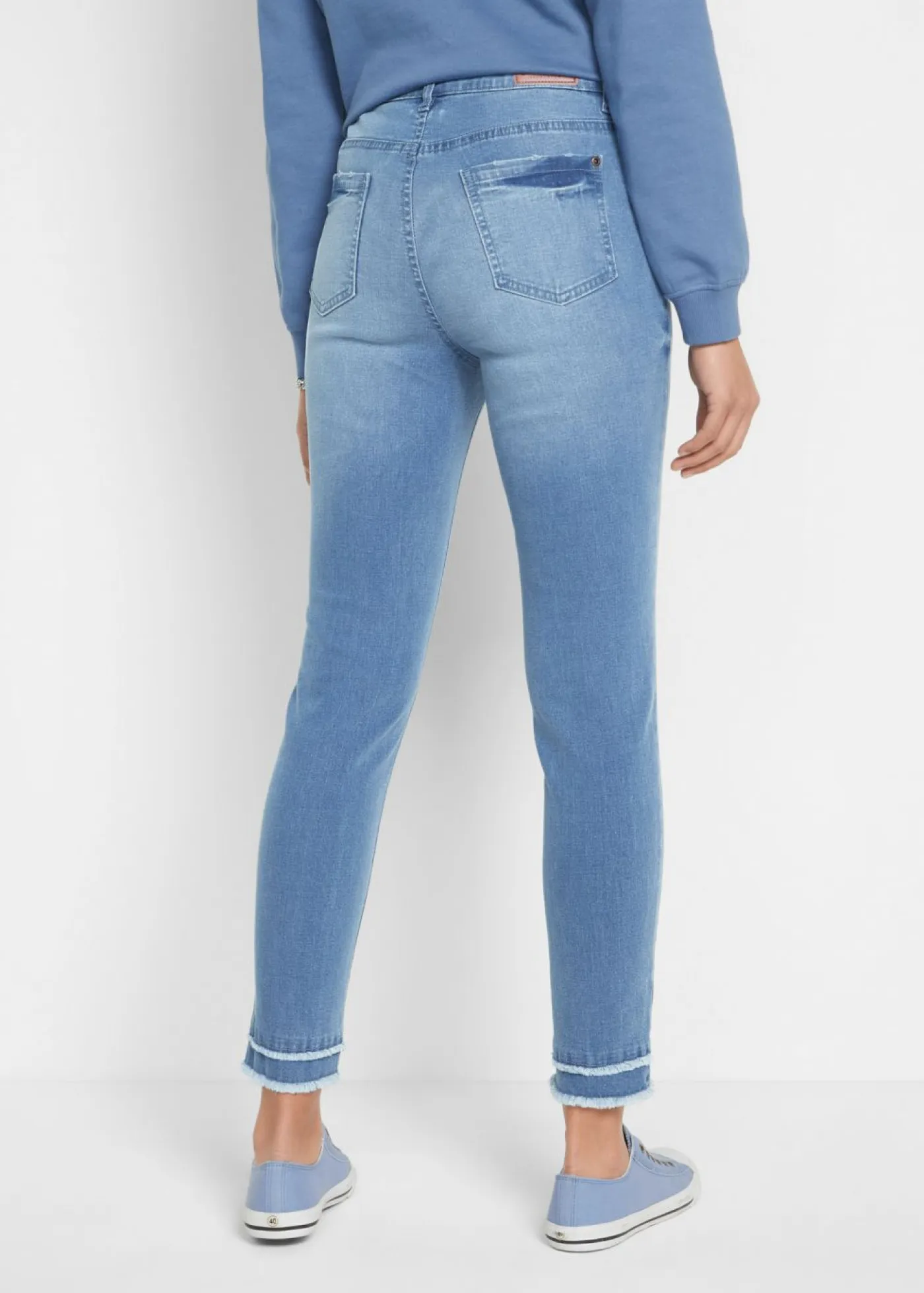 Vaqueros ultrasuaves de corte capri Mujer Vaqueros