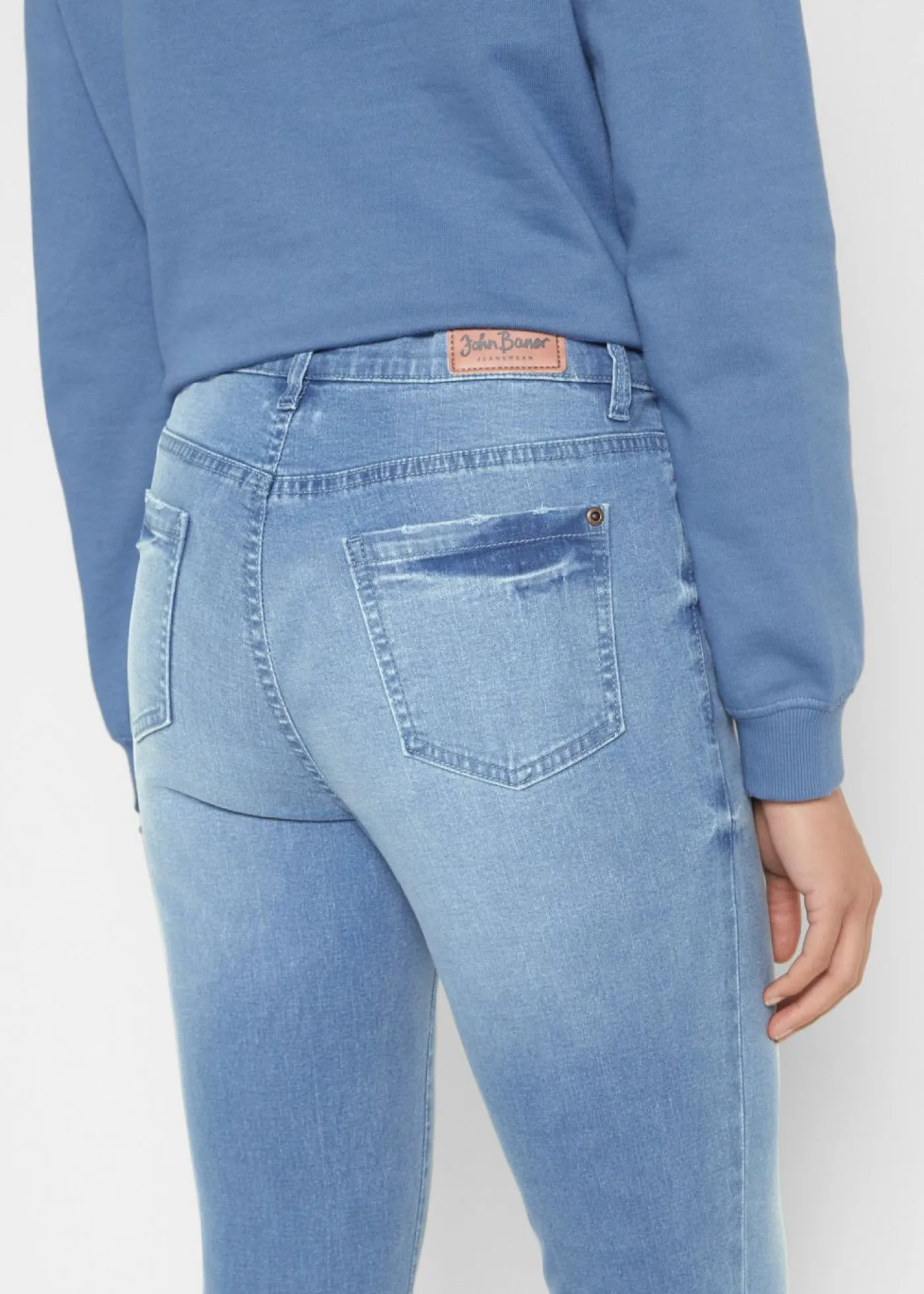 Vaqueros ultrasuaves de corte capri Mujer Vaqueros