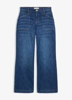 Hot Vaqueros wide leg, mid waist, con bolsillos Mujer Vaqueros