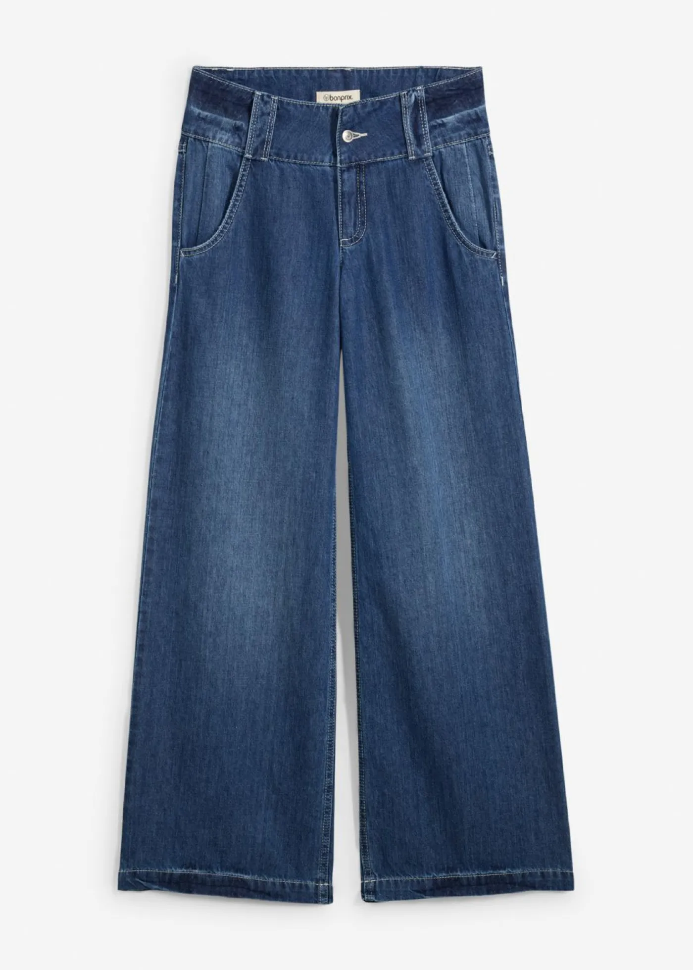Hot Vaqueros wide-leg, high waist, súper suaves Mujer Vaqueros