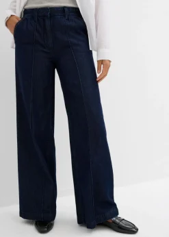 Sale Vaqueros wide-leg, high waist, súper suaves Mujer Premium|Vaqueros
