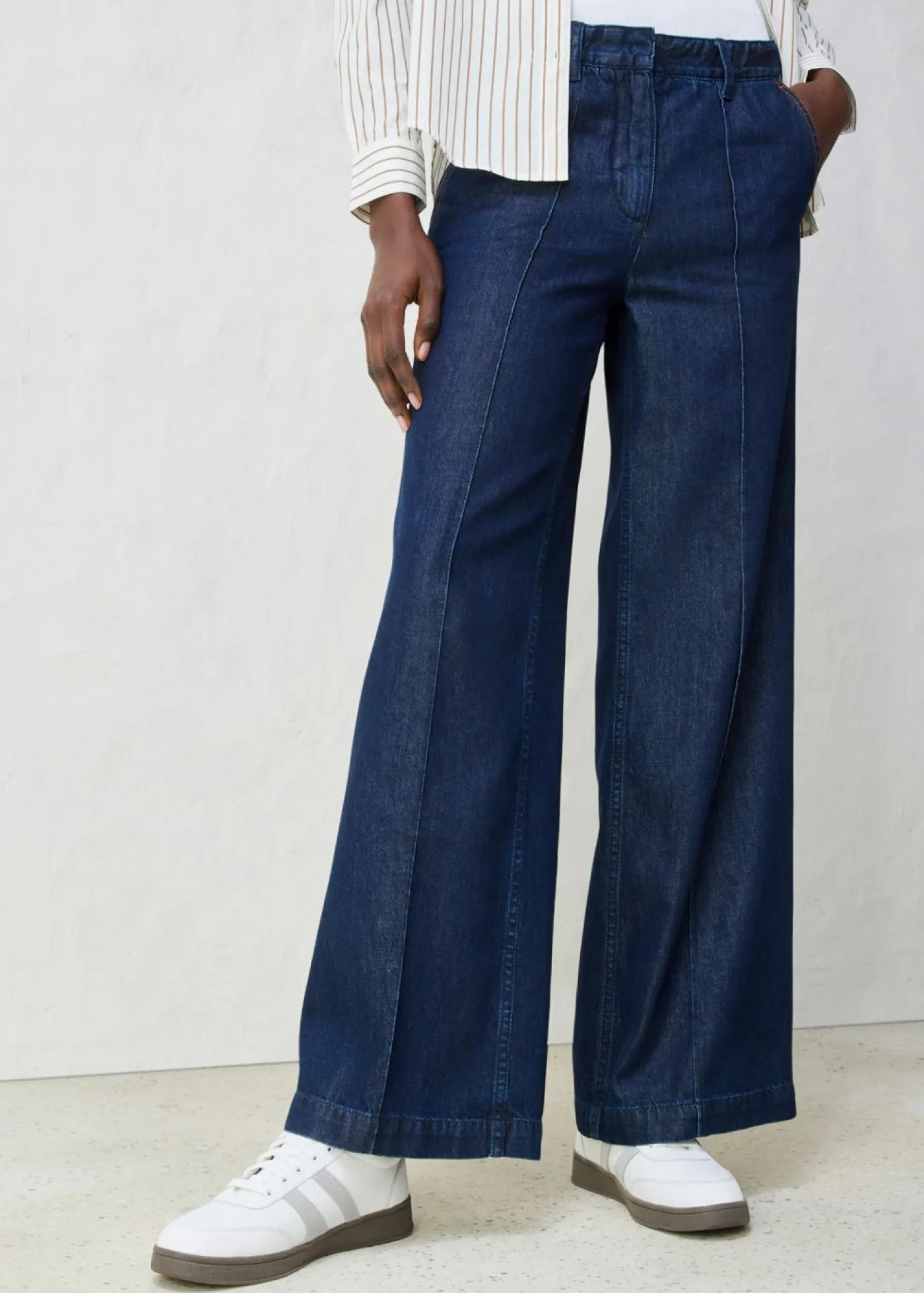 Sale Vaqueros wide-leg, high waist, súper suaves Mujer Premium|Vaqueros